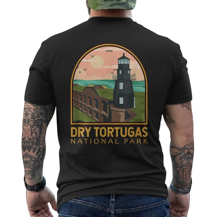 Dry Tortugas National Park Vintage Emblem Men's T-shirt Back Print