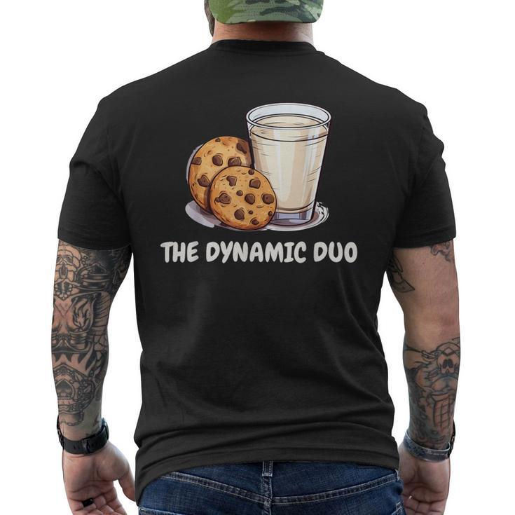 The Dynamic Duo Cookies And Milk Cute Friends Graphic Men's T-shirt Back Print