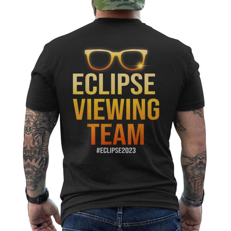 Eclipse Viewing Team Annular Solar Eclipse 2023 Astronomy Men's T-shirt Back Print