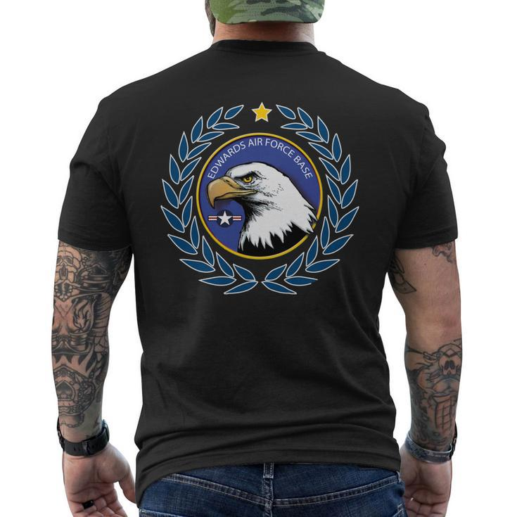 Edwards Air Force Base Eagle Roundel Men's Back Print T-shirt