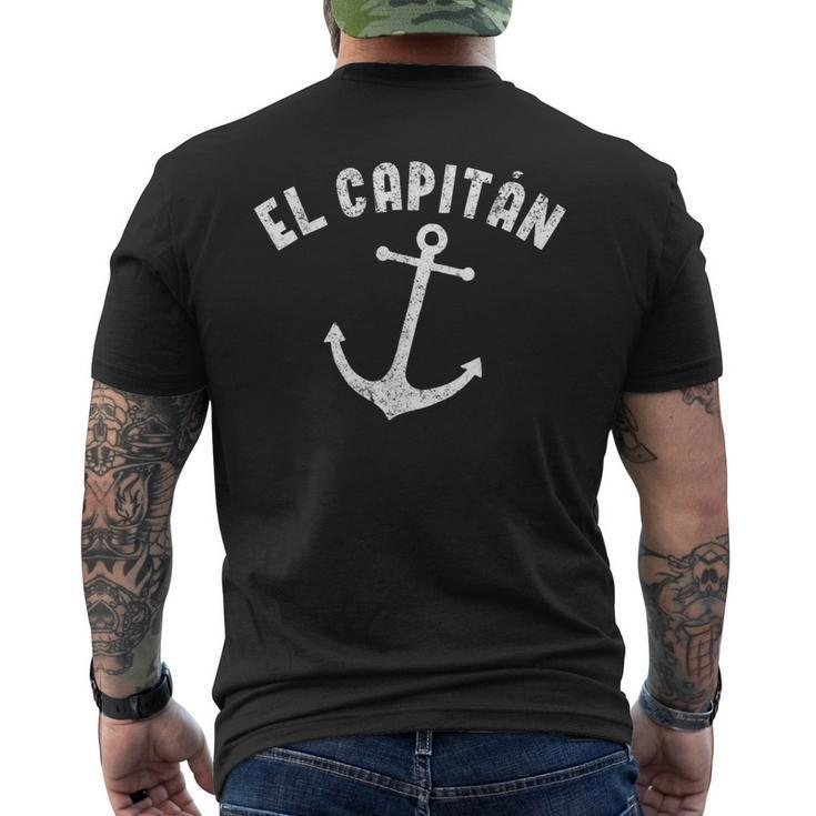 El Capitan Nautical Anchor  Mens Back Print T-shirt