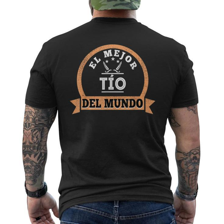 El Mejor Tio Del Mundo Spanish Best Uncle  Mens Back Print T-shirt