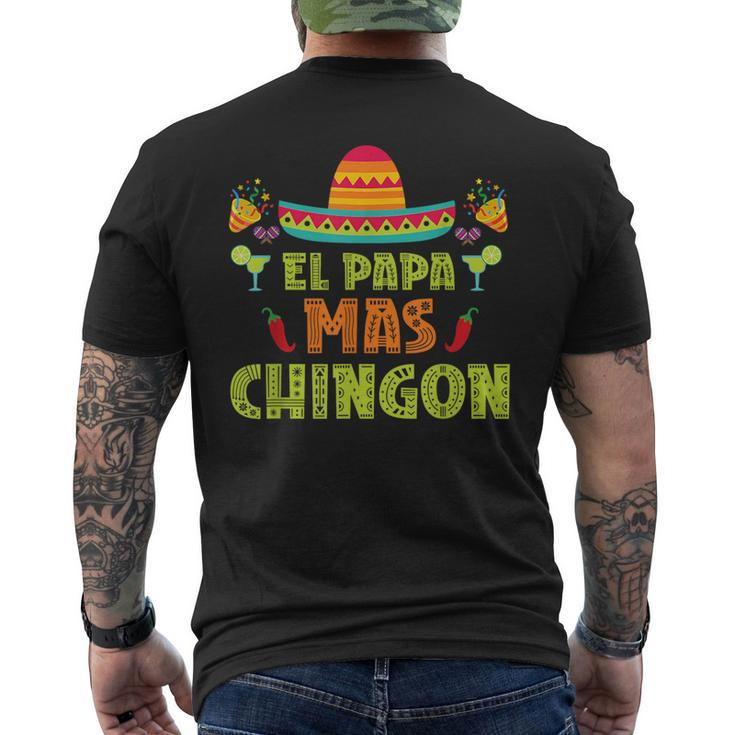 El Papa Mas Chingon Proud Mexico Lover Mexican Country Dad  Mens Back Print T-shirt