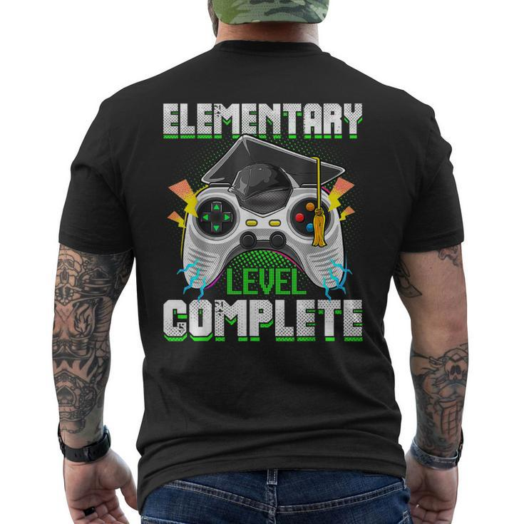 Elementary Level Complete Gamer Graduation Video Games Boys  Mens Back Print T-shirt