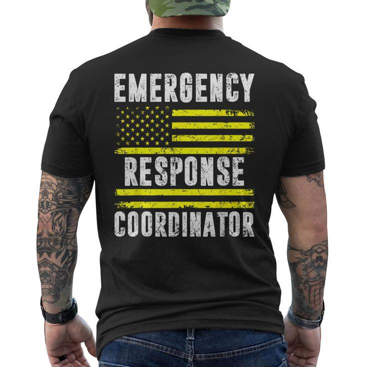 Emergency Response Coordinator 911 Operator Dispatcher Men's T-shirt Back Print