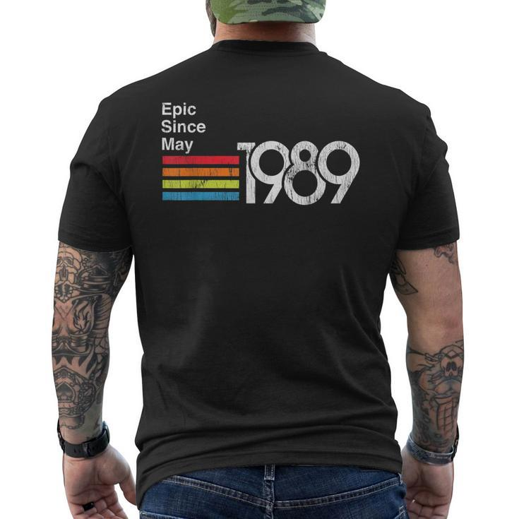 Epic Since May 1989 30Th Birthday Retro Vintage Men's Back Print T-shirt