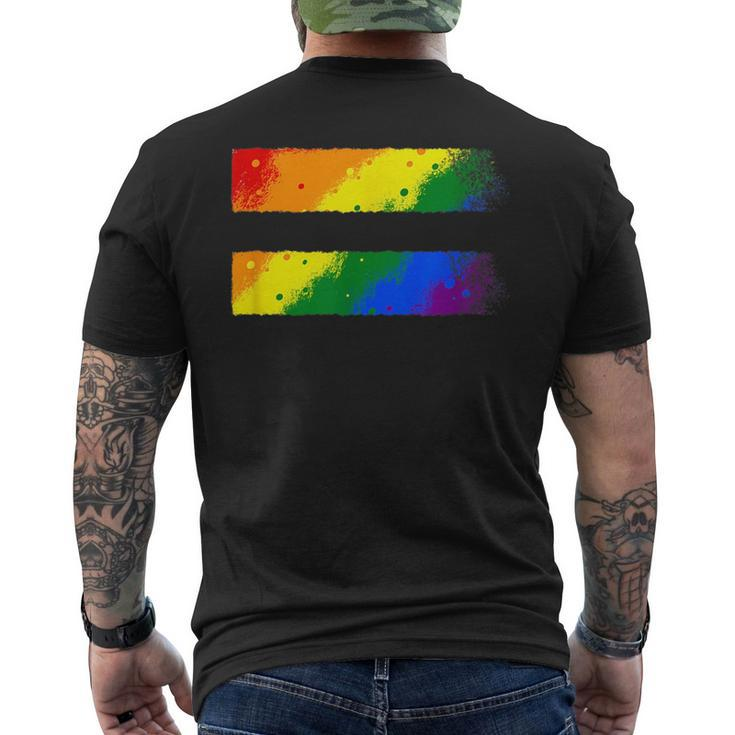 Equality Lgbt Pride Awareness For Gay & Lesbian Equal Sign  Mens Back Print T-shirt