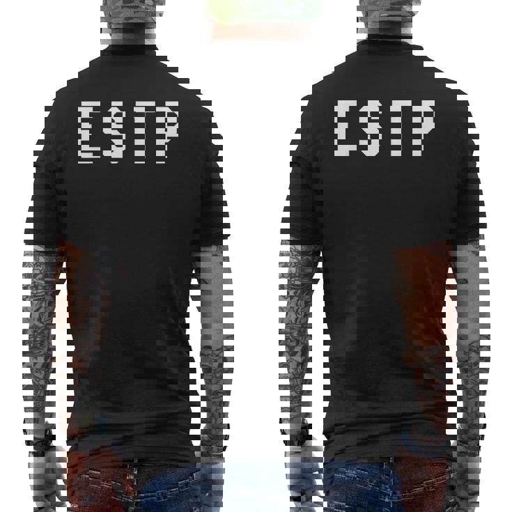 Estp Extrovert Personality Men's T-shirt Back Print