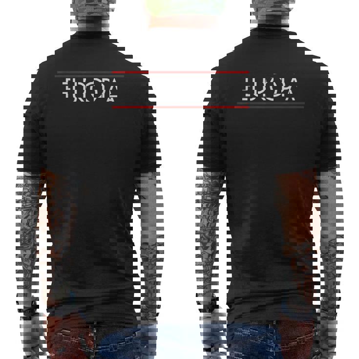 Europa European Pride Mens Back Print T-shirt