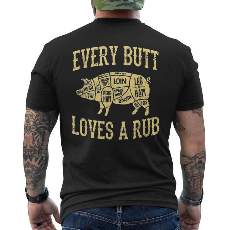 Every Butt Loves Deserves A Goodrub Bbq Pork Men's Back Print T-shirt