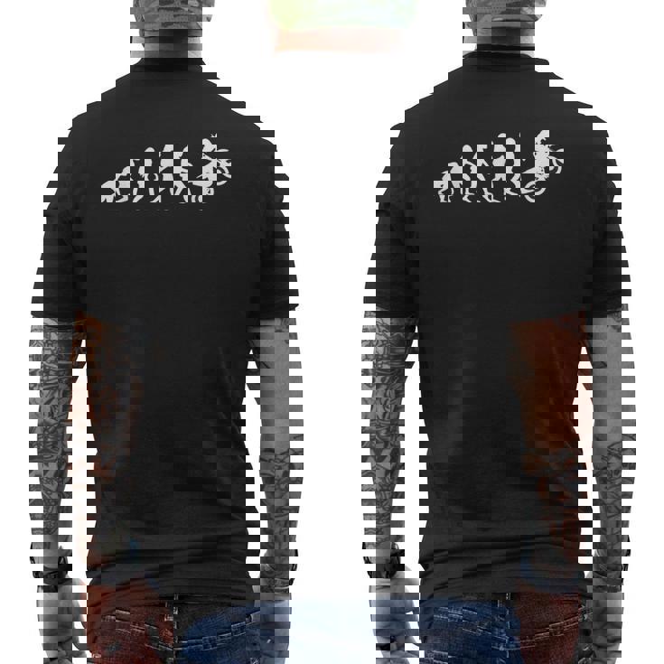 Evolution Motocross Mx Motorcycle Dirt Bike Rider Men's Back Print T-shirt