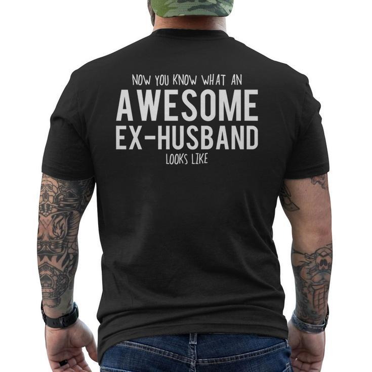 Ex-Husband Gift - Awesome Ex-Husband   Mens Back Print T-shirt