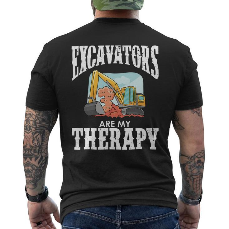 Excavator Operator Remote Control Digger Machine Rc  4 Mens Back Print T-shirt