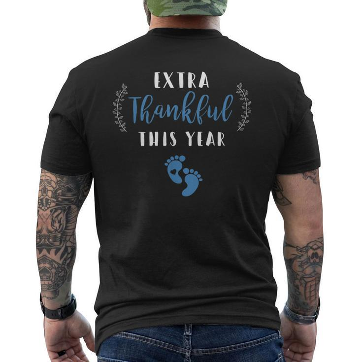 Extra Thankful This Year Boy Pregnancy Thanksgiving  Mens Back Print T-shirt