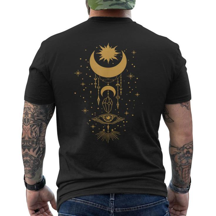 Eye Sun And Moon All Seeing Eye Spiritual Witchy Men's T-shirt Back Print