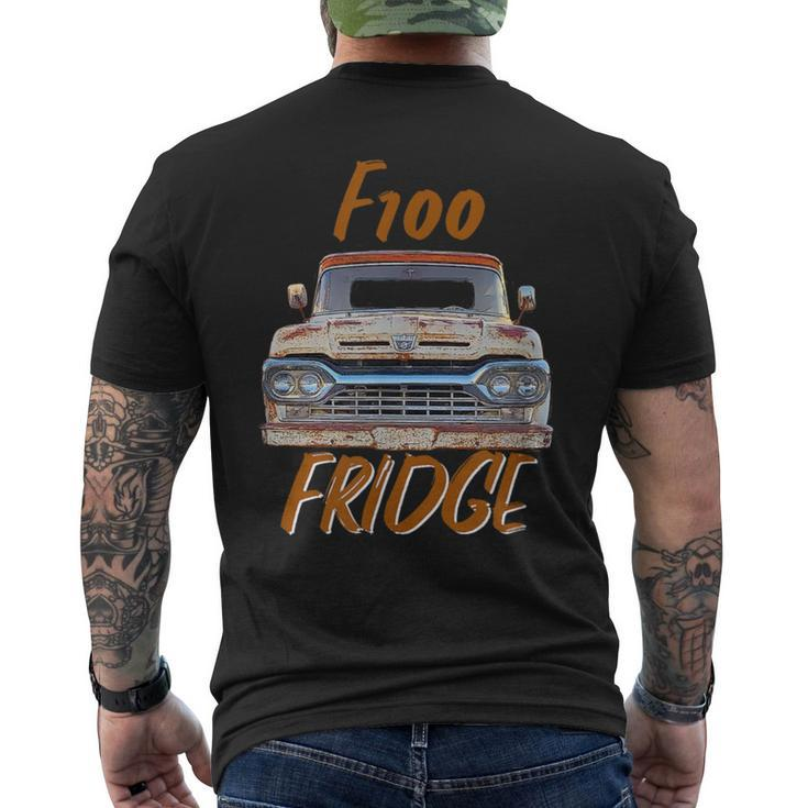 F100 Fridge Truck Graphic Men's T-shirt Back Print