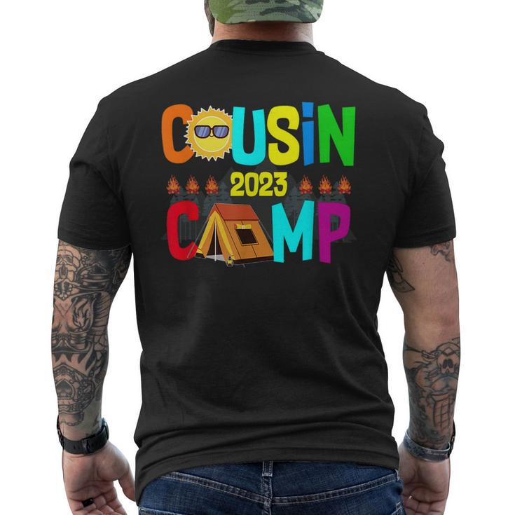 Family Camping Summer Vacation Crew Cousin Camp 2023  Mens Back Print T-shirt