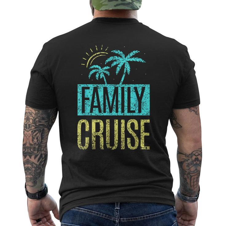 Family Cruise Cruise Ship Travel Vacation  Mens Back Print T-shirt