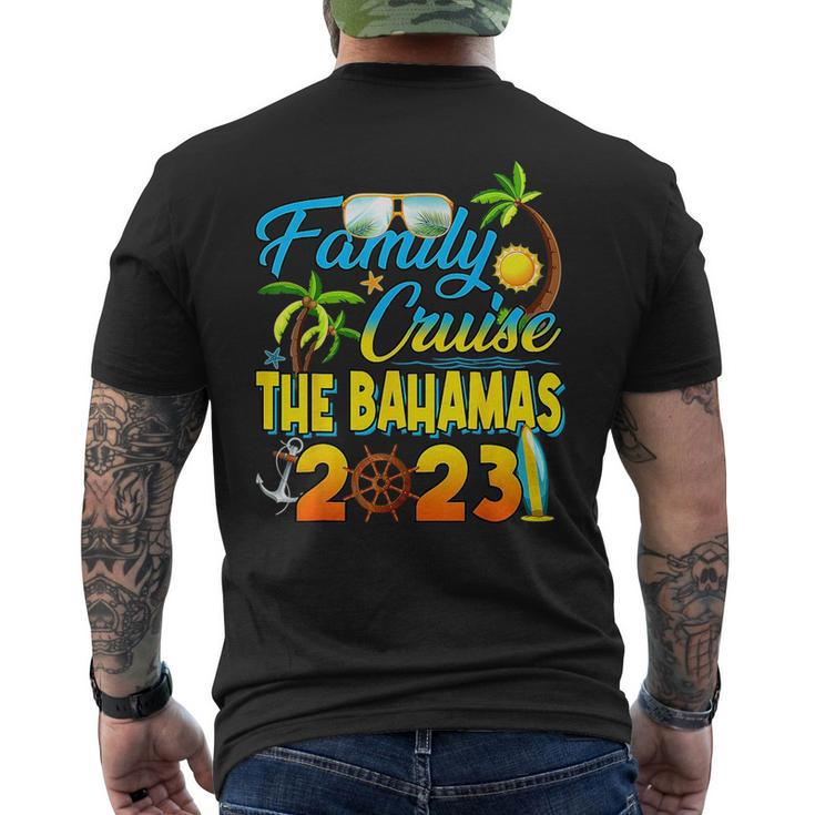 Family Cruise The Bahamas 2023 Summer Matching Vacation  Mens Back Print T-shirt