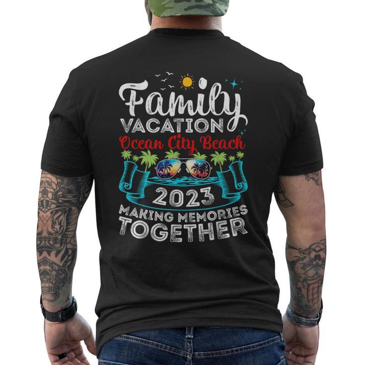 Family Vacation 2023 Maryland Ocean City Beach  Mens Back Print T-shirt