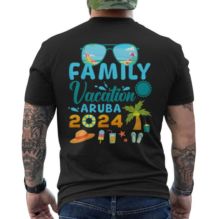 Family Vacation Aruba 2024 Matching Family Vacation 2024 Men's T-shirt Back Print