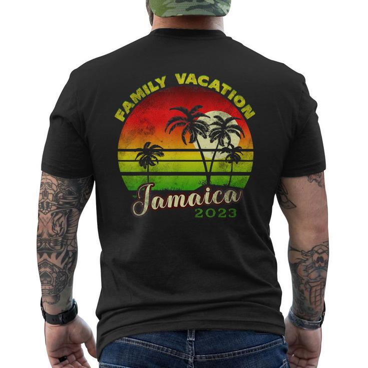 Family Vacation Jamaica 2023  Mens Back Print T-shirt