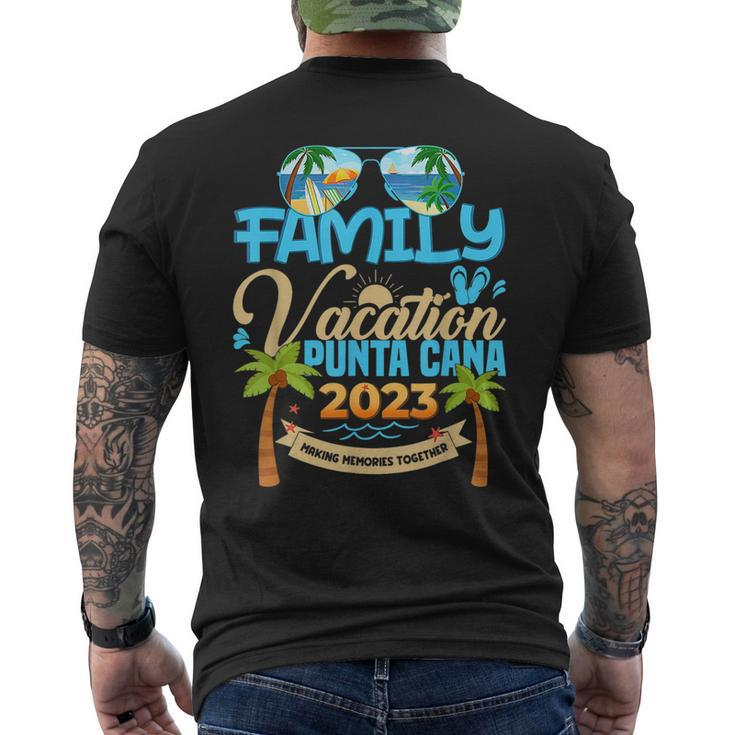 Family Vacation Punta Cana 2023 Dominican Republic Vacation  Mens Back Print T-shirt