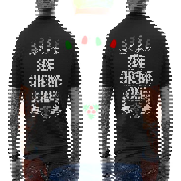 Fan Name Gift Christmas Crew Fan Mens Back Print T-shirt