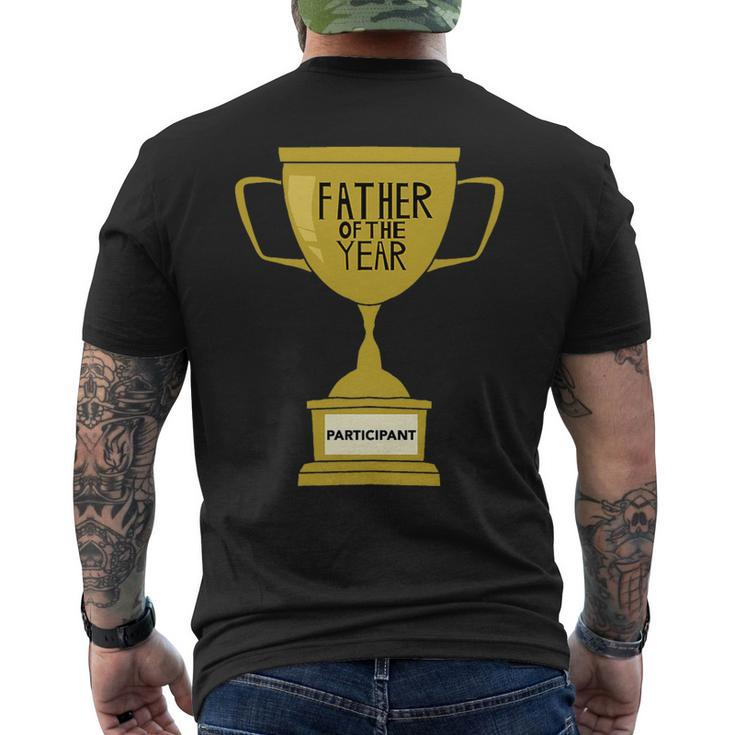 Father Of The Year Trophy   Mens Back Print T-shirt