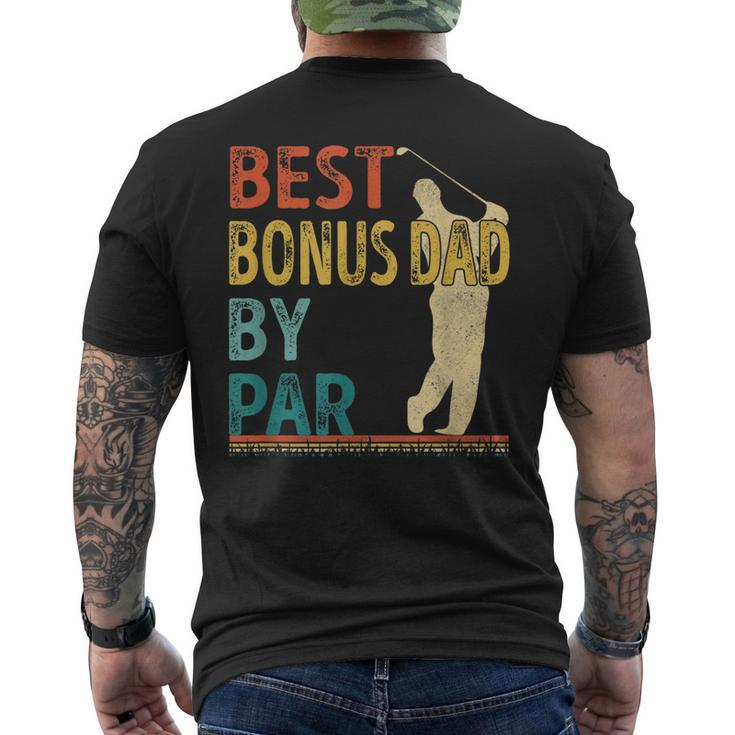 Fathers Day Best Bonus Dad By Par Golf For Dad Men's Back Print T-shirt