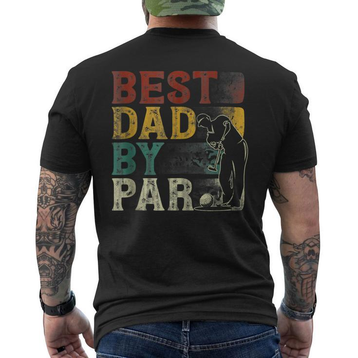 Fathers Day Best Poppy By Par Golf For Dad Grandpa Men's Back Print T-shirt