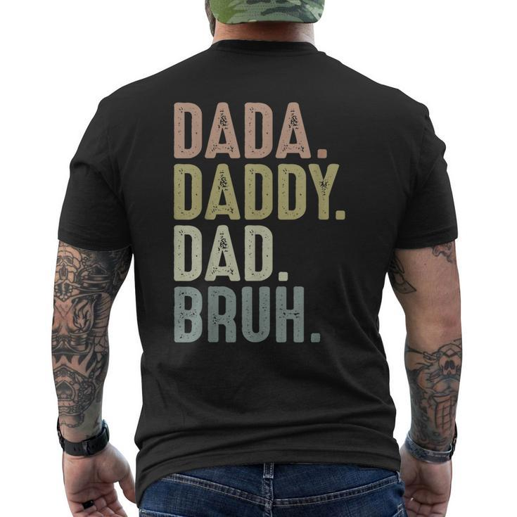 Fathers Day For Men From Dada Daddy Dad To Bruh Men's Back Print T-shirt