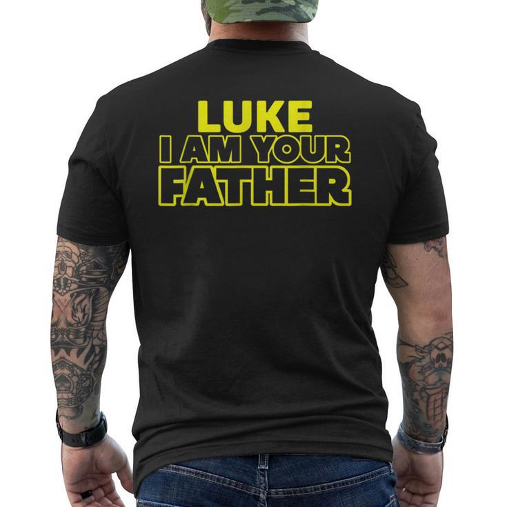Fathers Day  Luke I Am Your Father  Men's Crewneck Short Sleeve Back Print T-shirt