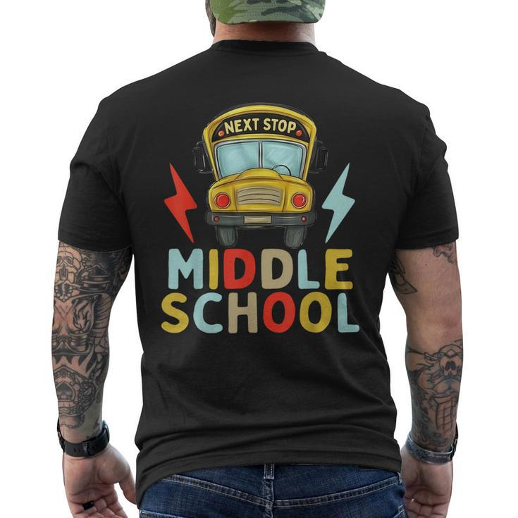 Fifth Grade Graduation Next Stop Middle School Men's Back Print T-shirt