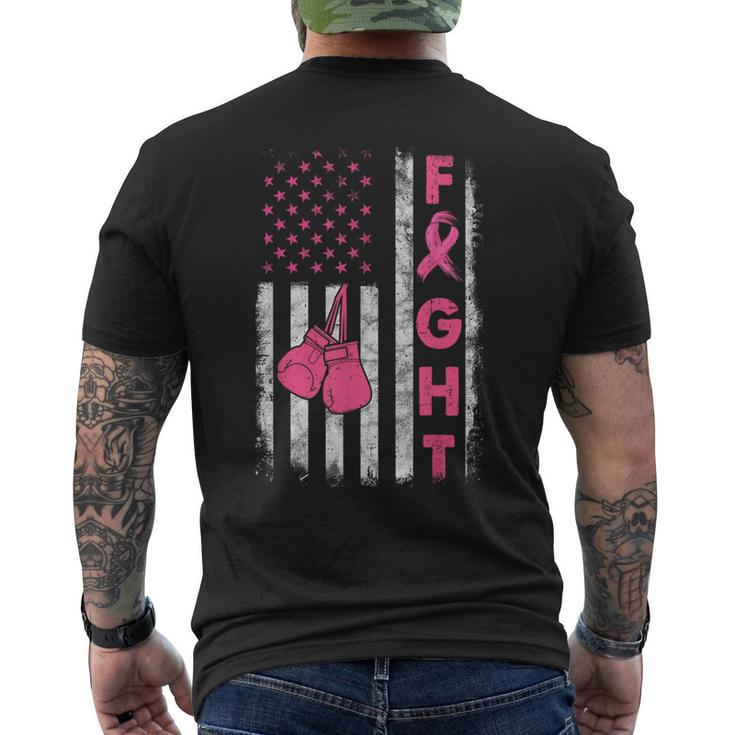 Fight Breast Cancer Breast Cancer Awareness Items Men's T-shirt Back Print
