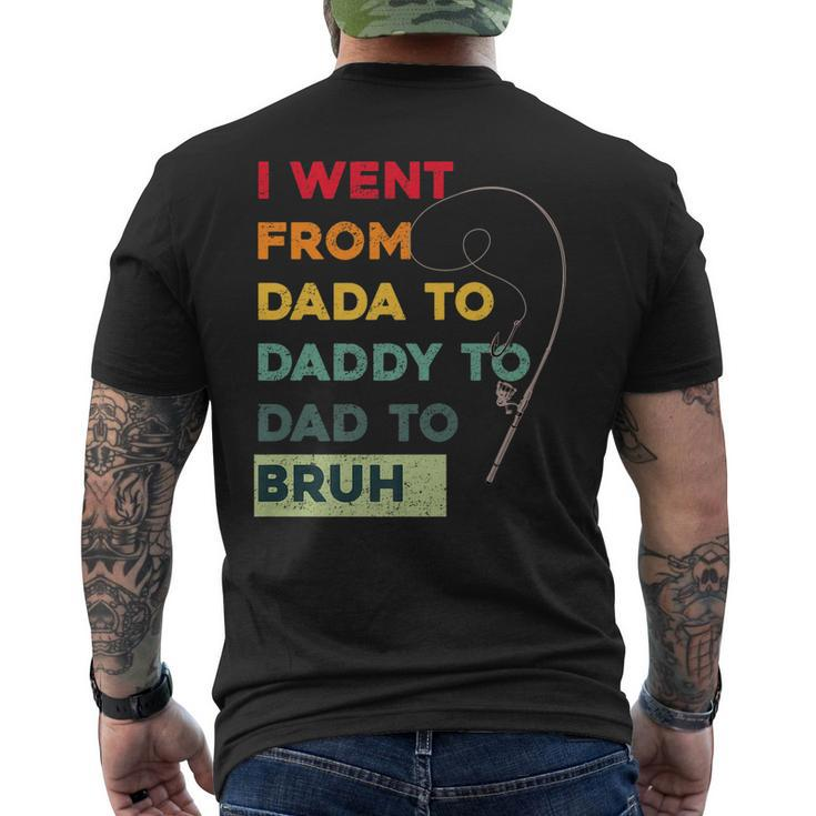 Fishing Fathers Day From From Dada Daddy Dad Bruh Men's Back Print T-shirt