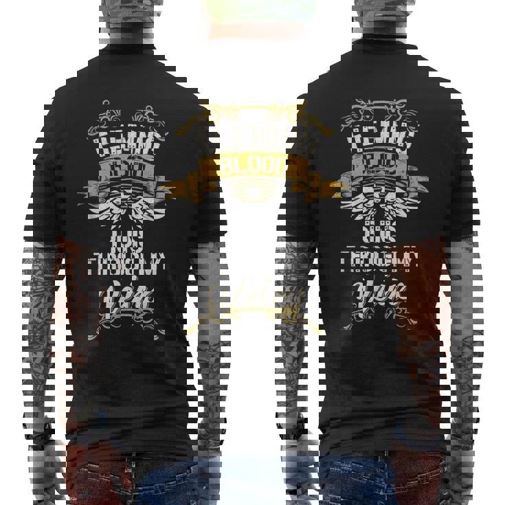 Fleming Blood Runs Through My Veins Men's T-shirt Back Print
