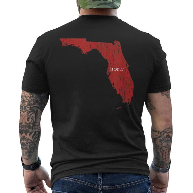 Florida Home Rustic Vintage Distressed   Mens Back Print T-shirt
