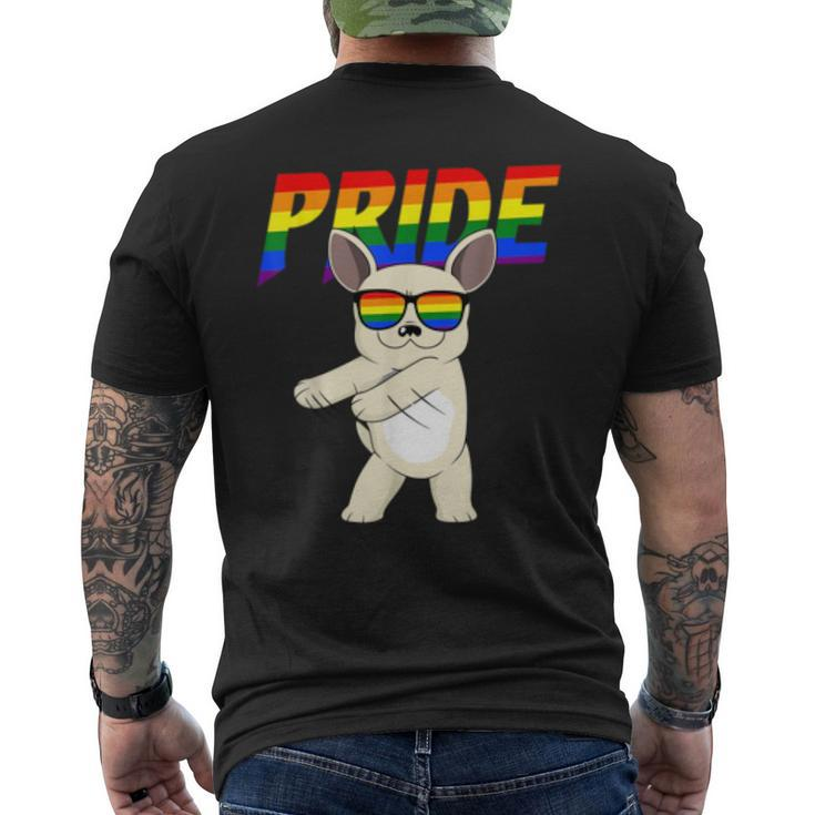 Flossing French Bulldog Lesbian Gay Lgbt Pride  Gifts Mens Back Print T-shirt