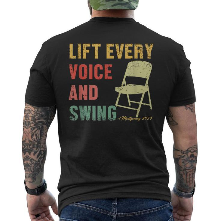 Folding Chair Lift Every Voice And Swing Trending Montgomery Men's T-shirt Back Print