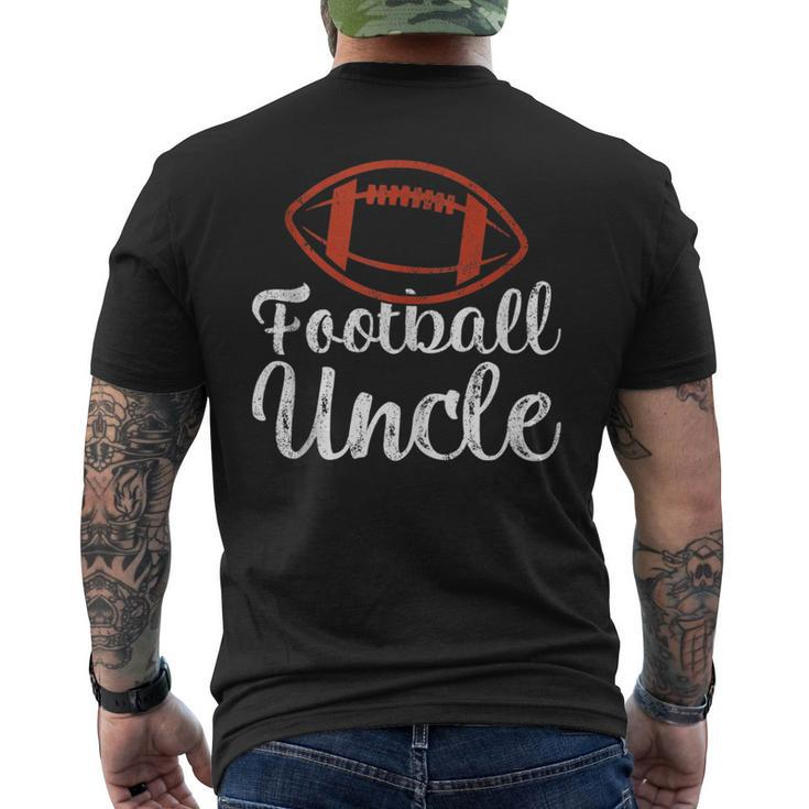 Football Sports Lover Funny Football Uncle Fathers Day  Mens Back Print T-shirt