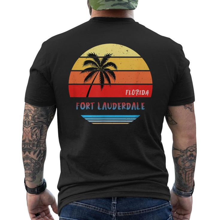Fort Lauderdale  | Fort Lauderdale Florida  Mens Back Print T-shirt