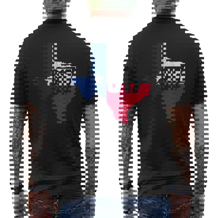 Fort Worth Area Code 817 Texas Souvenir Men's T-shirt Back Print