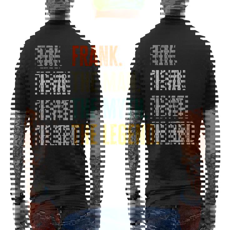 Frank The Best Man Myth Legend Best Name Frank Men's Back Print T-shirt