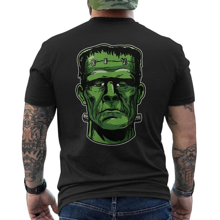Frankenstein Monster Cartoon Horror Movie Monster Halloween Halloween Men's T-shirt Back Print