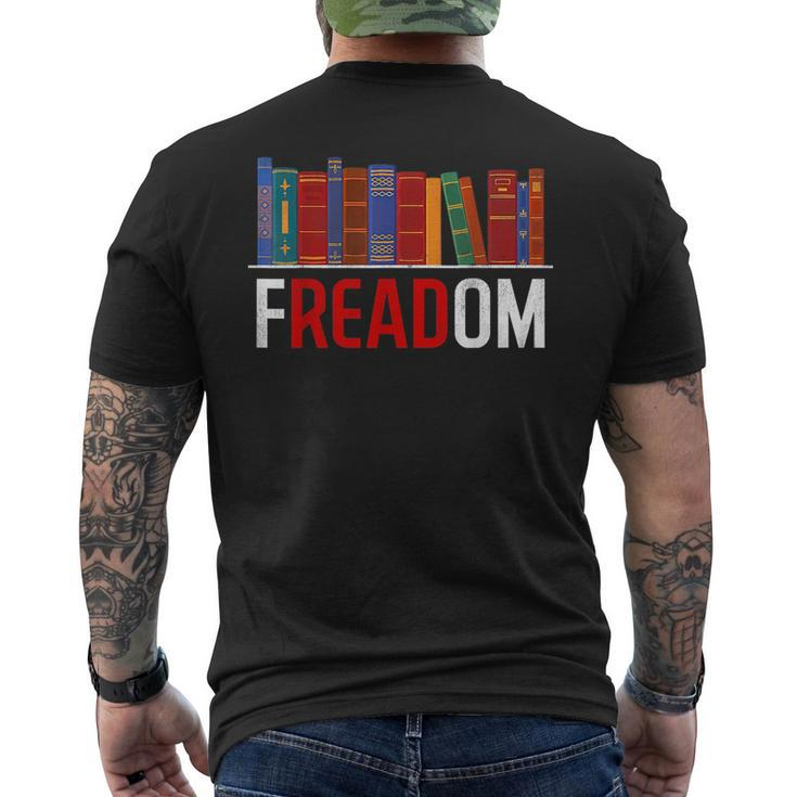 Freadom Anti Ban Books I Read Banned Books Freedom Book Freedom Funny Gifts Mens Back Print T-shirt