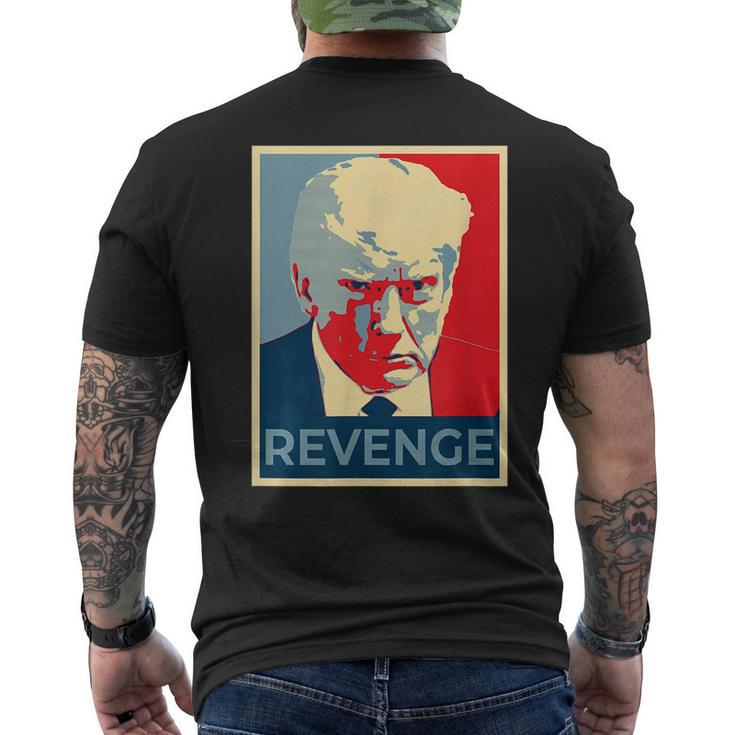 Free Donald Trump Shot Republican Revenge Maga 2024 Men's T-shirt Back ...