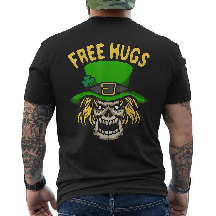 Free Hugs From Scary Leprechaun For St Patrick Halloween  Mens Back Print T-shirt