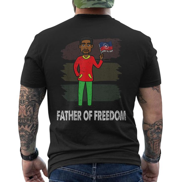Freedom Junenth Fathers Day Black History African  Mens Back Print T-shirt