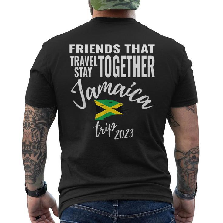 Friends That Travel Together Jamaica Girls Trip 2023 Group  Mens Back Print T-shirt